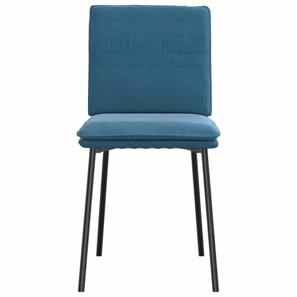 vidaXL Cadeiras de jantar 2 pcs veludo azul
