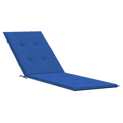 vidaXL Almofadão para cadeira de terraço (75+105)x50x3cm azul real