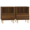 vidaXL Mesas de cabeceira 2 pcs 40x35x50 cm cor carvalho castanho