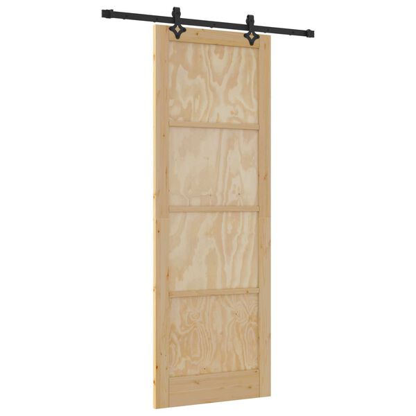 vidaXL Porta Deslizante ORKDAL Castanho 83 x 232 cm