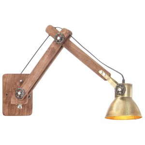 vidaXL Candeeiro de parede redondo estilo industrial E27 bronze