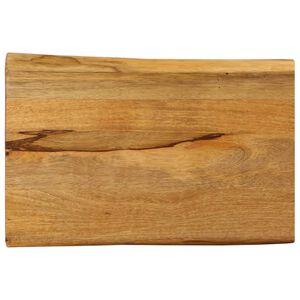 vidaXL Tampo de mesa c/ borda viva 50x40x2,5 cm mangueira maci&ccedil;a
