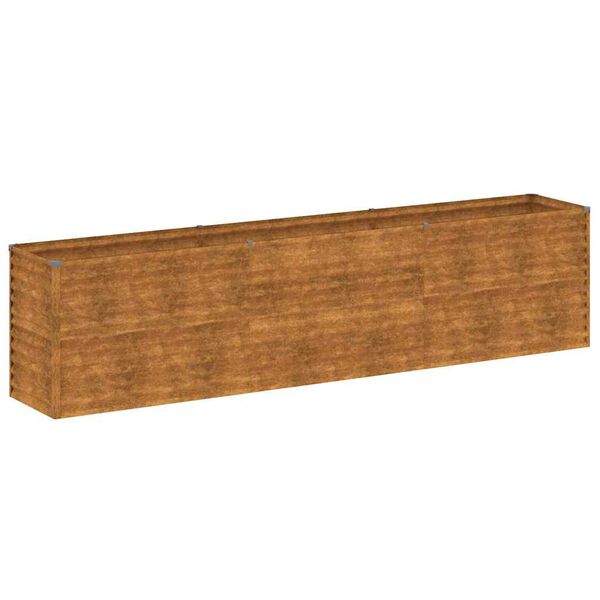 vidaXL Canteiro elevado de jardim 291x50x69 cm A&ccedil;o Corten
