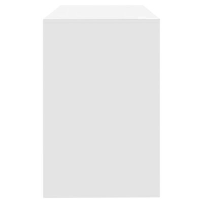 vidaXL Secretária 101x50x76,5 cm aglomerado branco