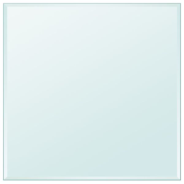 vidaXL Tampo de mesa em vidro temperado, quadrado, 800x800 mm