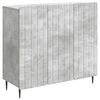 vidaXL Buffet Cinzento Cimento 89 x 34,5 x 82 cm Derivados de Madeira