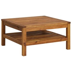 vidaXL Mesa de centro 65x65x35 cm madeira de ac&aacute;cia maci&ccedil;a