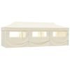 vidaXL Tenda para festas pop-up dobr&aacute;vel c/ 8 paredes 870x291x315 cm creme