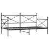 vidaXL Cama de Dia sem Colch&atilde;o 107x203 cm a&ccedil;o preto