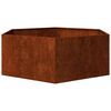 vidaXL Vaso/floreira 138x120x45 cm a&ccedil;o corten cor enferrujado