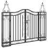 vidaXL Port&atilde;o de jardim 121x8x100 cm ferro forjado preto