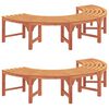 vidaXL Banco de &Aacute;rvore 8 -Seater 2 unid. 160 x 80 x 45cm Natural