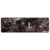 vidaXL Passadeira MARSA Preto 100 x 350 cm Poli&eacute;ster e PVC