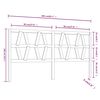 vidaXL Cabeceira de cama 206x4x100 cm pinho maci&ccedil;o preto