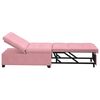 vidaXL Sof&aacute;-Cama Rosa 194 x 67 x 82 cm Veludo
