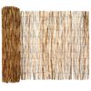 vidaXL Cerca para Jardim Carbonizado 500 x 90 cm Junco