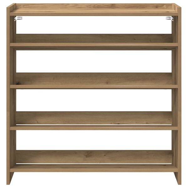 vidaXL Sapateira 80x25x81 cm derivados de madeira carvalho artisiano