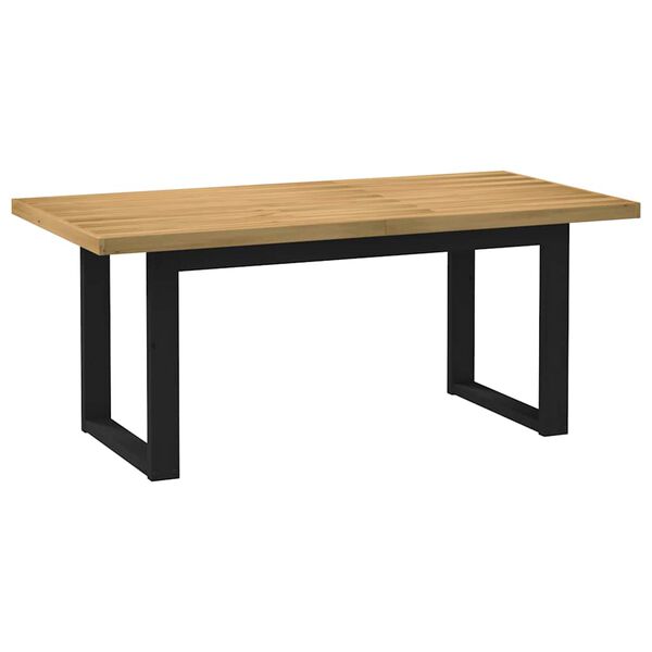 vidaXL Mesa de jantar NOAIN pernas forma U 180x90x75 cm pinho maci&ccedil;o