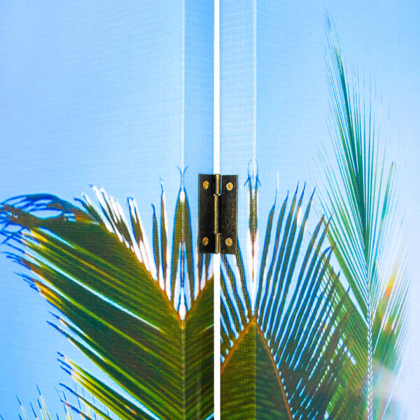 vidaXL Biombo dobr&aacute;vel com estampa de praia 200x170 cm