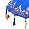 vidaXL Parasol Balin&ecirc;s com Base Azul 95 x 95 x 260 cm