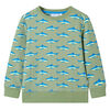 Sweatshirt para crian&ccedil;a cor caqui-claro 116