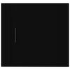 vidaXL Mesa de cabeceira de parede 50x30x47 cm preto