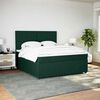 vidaXL Cama com molas/colch&atilde;o 180x200 cm veludo verde-escuro