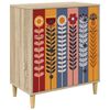 vidaXL Ba&uacute; de Gavetas ESSEN estampa de girassol 66 x 36,5 x 75 cm
