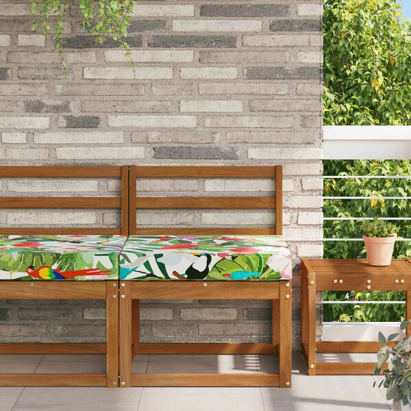 vidaXL Almofada para Sof&aacute; Externo colorido 60 x 60 x 8 cm Poli&eacute;ster