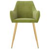 vidaXL Cadeiras de jantar 2 pcs veludo verde-claro