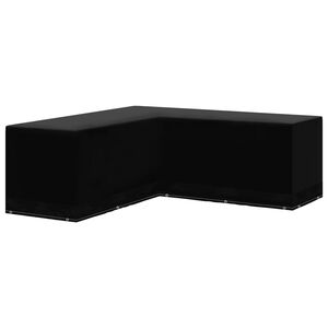 vidaXL Capa mobili&aacute;rio de jardim forma de L com 12 ilh&oacute;s 250x250x90 cm