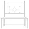 vidaXL Estrutura de cama sem colch&atilde;o com cabeceira 75x190 cm branco