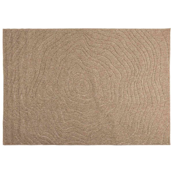 vidaXL Tapetes de &aacute;rea Moir&eacute; Retangular Natural 200 x 140 cm