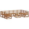 vidaXL Conjunto de Sof&aacute;s para Exterior 10 pcs Natural