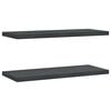 vidaXL Prateleiras de parede 2 pcs 75x30 cm a&ccedil;o inoxid&aacute;vel prateado
