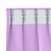 vidaXL Cortinas Blackout com Argolas 2 pcs Roxo 140 x 140 cm Poli&eacute;ster