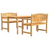 vidaXL 3 pcs conjunto de jantar para jardim madeira de teca maci&ccedil;a