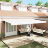 vidaXL Toldo Retr&aacute;til Manual Branco 600 &times; 350 cm Poli&eacute;ster e Alum&iacute;nio
