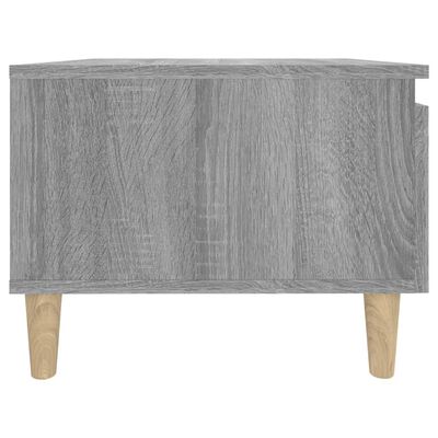 vidaXL Mesa de apoio 50x46x35 cm derivados de madeira cinzento sonoma