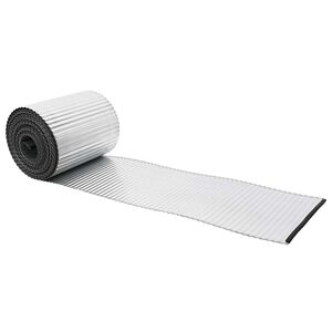 vidaxl Acabamento para Gramado 5 m x 10 cm A&ccedil;o Galvanizado Prateado