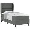 vidaXL Cama Box com cabeceira Cinzento escuro 80 x 200 cm tecido