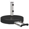 vidaXL Base para chap&eacute;u de sol Preto &Oslash; 45 x 37.5 cm Granito