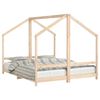vidaXL Estrutura de cama infantil 2x(80x200) cm pinho maci&ccedil;o