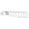 vidaXL Galinheiro Prateado 1000 x 150 x 100 cm A&ccedil;o Galvanizado