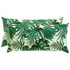 vidaXL Capa almofada 2 pcs HEERLEN Padr&atilde;o de Folhas 40 x 80 cm