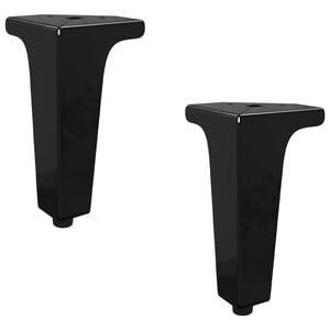 vidaXL P&eacute;s de M&oacute;veis 2 unid. Preto 54,1 x 54,1 x 100 mm Ferro