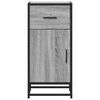 vidaXL Aparador 35,5x35x76 cm deriv. de madeira/metal cinzento sonoma