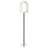 vidaXL Comedouro para P&aacute;ssaros A&ccedil;o Branco