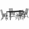 vidaXL Conjunto de Jantar para Jardim 5 unid. Antracite