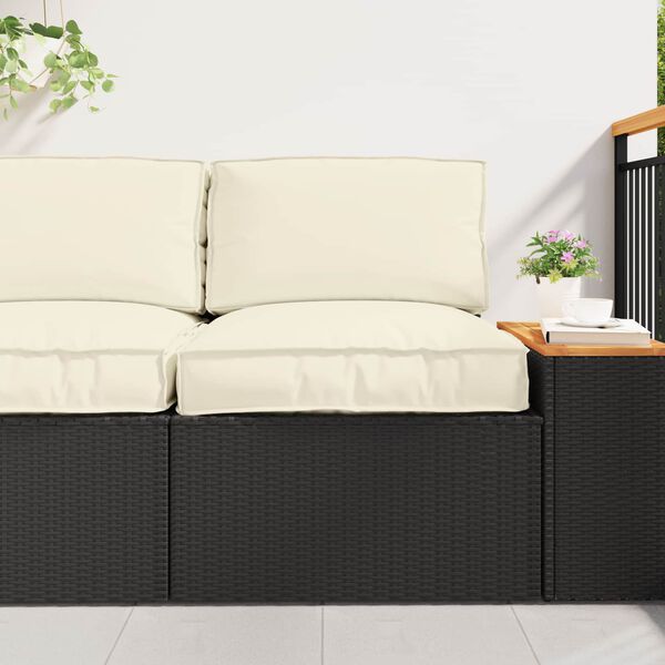 vidaXL Conjunto de Almofadas para Palete 2 pcs Creme Tecido Oxford